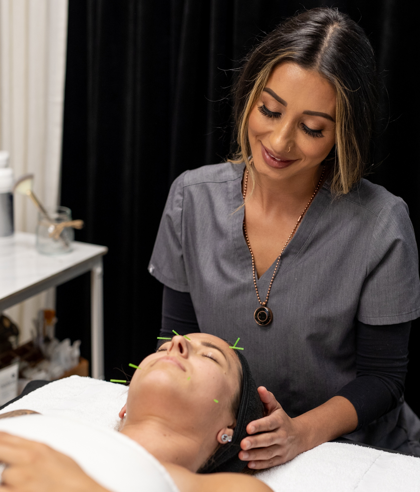 smiling practitioner